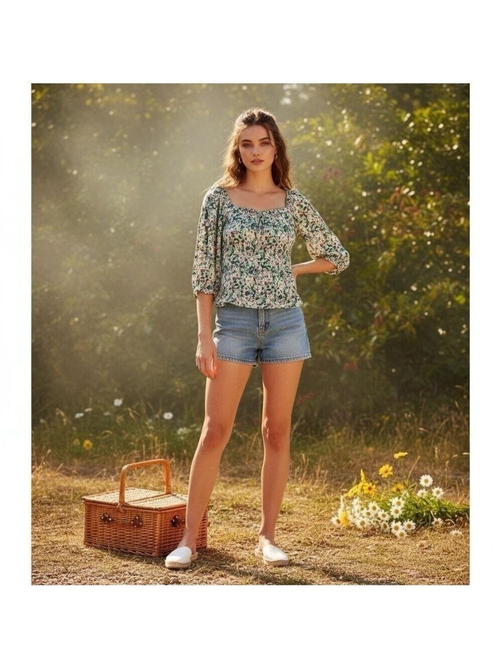 Reitmans Large Floral Off The Shoulder Blouse